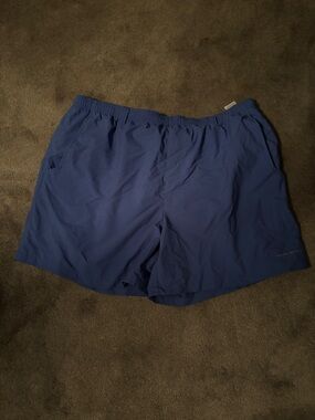 Men's PFG Columbia Athletic Quick-Dry Blue  Shorts